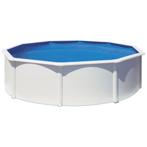 Gre Kit piscina fuori terra Dream Bora Bora bianco-blu Ø 460 cm / altezza 120 cm