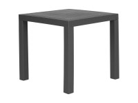 Beliani Gartentisch Fossano Kunststoff Grafitgrau (HxBxT) 76 x 80 x 80 cm