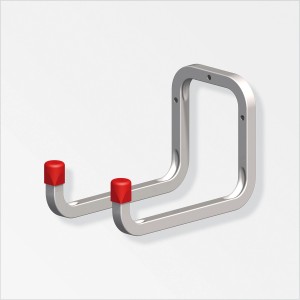 Support d'outils en acier galvanisé, 325 mm, pour outils et équipements de jardin.