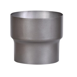 Rallonge de tuyau de fumée gris foncé 150 à 180 mm pour cheminées et poêles. Pièce de transition pour diamètre.