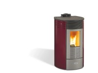Ecofox Pelletofen rund 8 Bordeaux