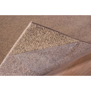 Dalle de moquette Andiamo beige auto-adhésive (40x40 cm) à structure côtelée.