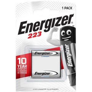 Energizer CR223 Pila foto al litio, confezione da 1. Cellula speciale per dispositivi elettronici.