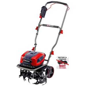 Motobineuse sans fil Einhell GP-CR 36/45 Li E BL Solo, rouge/noir. Cultivateur électrique sans batterie.