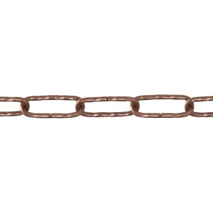 Catena decorativa Conacord in acciaio, ritorta, color rame-marrone, Ø 3,5 mm, al metro.