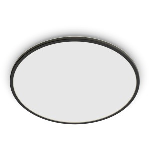 Plafonnier extérieur LED Philips noir et rond avec SceneSwitch, 15W, 1300lm.