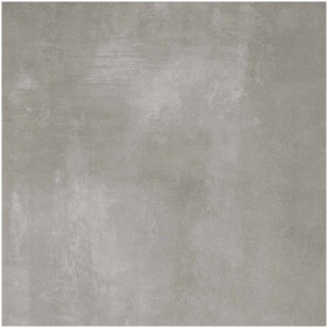 Carrelage de sol en grès cérame Denver Gris, aspect béton mat, 60x60 cm.