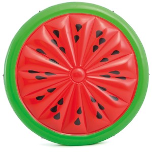 Materassino gonfiabile Intex Watermelon Island, design colorato, Ø 183 cm, per divertimento in piscina.