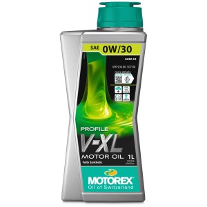 Huile moteur Motorex Profile V-XL 0W30, bidon de 1 litre. Huile pour moteurs essence et diesel.