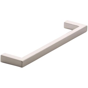 Maniglia per mobili Siro 2108, effetto acciaio inox, interasse 128 mm, per ante e cassetti.