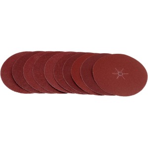 Set dischi abrasivi LUX, 125 mm, per trapani, grana grossa (K50/K80) per la lavorazione di legno e metallo.