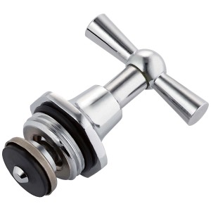 Manopola con parte superiore, 21 mm (R 1/2), cromata, per rubinetti per regolare il flusso d'acqua.