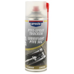 Presto PTFE spray sec, aérosol de 400ml pour réparation peinture et carrosserie.