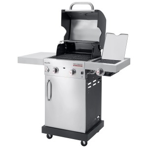 Barbecue a gas Char-Broil Professional PRO S 2 in acciaio inox con ripiani laterali e tecnologia Tru-Infrared.