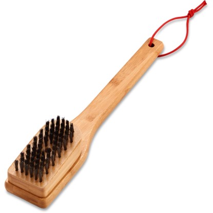 Weber Spazzola per grill manico in legno di bambù senza graffi lunghezza 30 cm