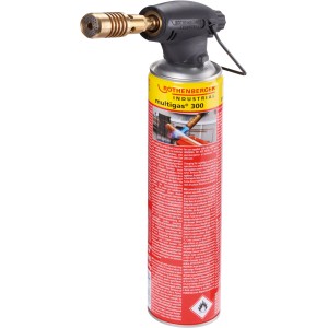 Chalumeau à braser haute performance Rothenberger Industrial Rofire avec cartouche de gaz jusqu'à 1 800 °C.