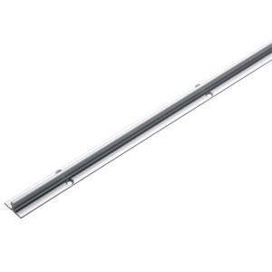 Profilo di scorrimento Hettich SlideLine 12, alluminio argento, per ferramenta per porte scorrevoli, da avvitare.