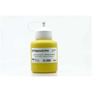Pébéo Plakatfarbe Ecogouache Primärgelb, 500ml Flasche.