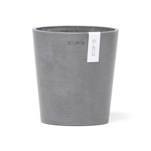Pot à orchidées Ecopots Morinda, gris, 14 cm. Idéal pour les orchidées et les herbes aromatiques, pour l'intérieur et l'extérieur.