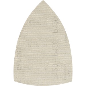 Feuille abrasive à maille Bosch Expert M480, 100x150mm, K120, 5 pièces, pour ponceuses multifonctions.