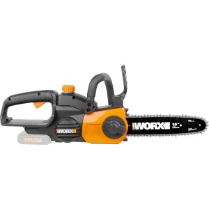 Tronçonneuse à batterie Worx WG322E.9 Solo, 20V, avec guide de 25cm. Batterie non incluse.