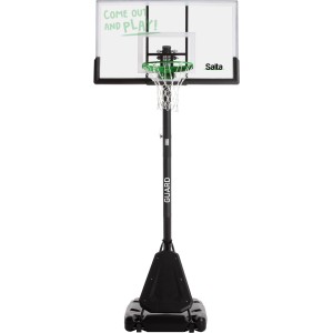 Canestro da basket Salta Guard, 139x371cm, con tabellone in policarbonato e altezza regolabile.