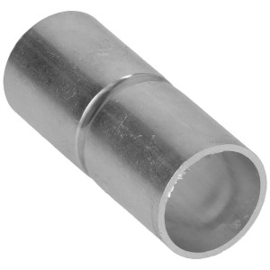 Manchon de raccordement en aluminium M16, lot de 3 pour goulottes, aluminium argenté.
