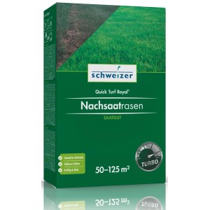 Paquet de graines de gazon Quick Turf Royal de Schweizer pour 50-125 m².