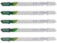 LUX-TOOLS Stichsägeblätter T-Schaft Holz Kunststoff 75 mm Zahnteilung 2,5 mm / 5