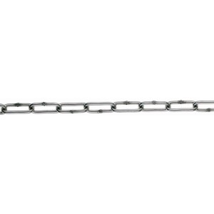 Rundstahlkette, Ø 3 mm, aus rostfreiem V4A Stahl für Bootstechnik.
