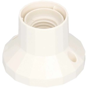 Portalampada a soffitto E27 Max Hauri bianco per fissaggio a vite.