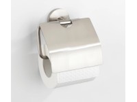 Wenko Toilettenpapierhalter Cuba mit Deckel Zinkdruckguss matt