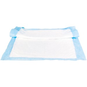 Jollypaw tappetini per cuccioli, 7 pezzi, 40x60 cm. Assorbente, bianco con bordo blu.