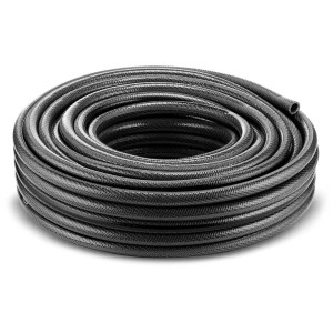 Aufgerollter, grauer Kärcher Performance Premium Schlauch 5/8" mit 25 m Länge.