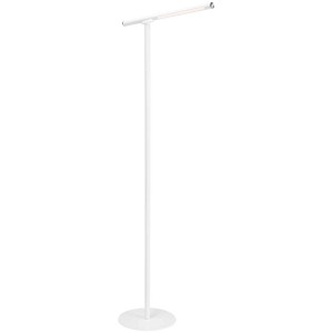 Lampada da terra a LED bianca Brilo Everywhere con dimmer touch e batteria. Ideale come fonte di luce flessibile.