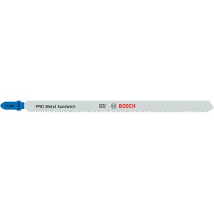 Lama per seghetto alternativo Bosch T718BF per pannelli sandwich metallici, confezione da 3.