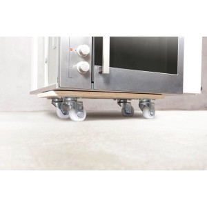 OBI Plateau de transport TE-500 avec micro-ondes, capacité 500 kg, roulettes pour moquette.