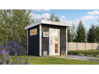 Weka Design-Saunahaus Kuopio Technikpaket 2 Anthrazit BioS 9,0 kW Weka Design-Saunahaus Kuopio Technikpaket 2 Anthrazit BioS 9,0 kW