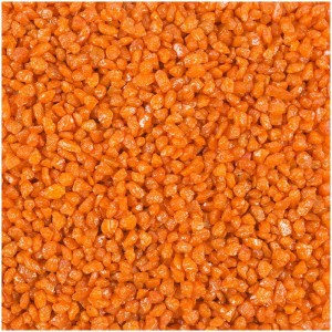 Granulato decorativo arancione (2-3 mm) per vasi, ciotole e progetti di bricolage.