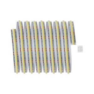 Paulmann MaxLED 1000 COB LED-Strip-Erweiterung, 2,5 m, Tunable White, weiß, aufgerollt mit Verbinder.