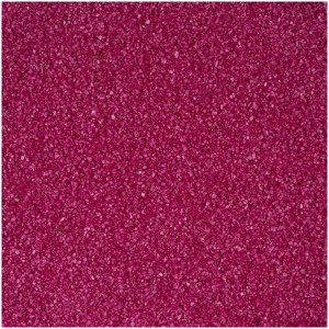 Primo piano di sabbia color fucsia, grana 0,5 mm, ideale per decorazioni e bricolage.
