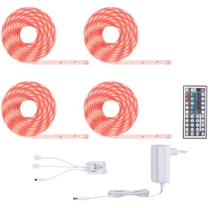 Paulmann SimpLED RGBW LED-Streifen Komplettset 20m mit Fernbedienung und Netzteil.