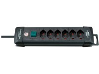 Premium-Line Multipresa H05VV-F 3G 1,5 6x Nero / 3 m