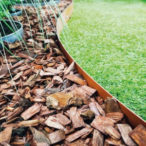 Bellissa Bordure de pelouse Spina Corten, lot de 2, bordure flexible en acier aspect rouille.