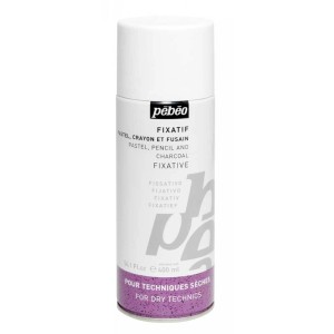 Pébéo Fixierspray für Pastelle, farblos, 400ml Dose. Zum Fixieren von Kohle-, Pastell- und Wachsmalzeichnungen.