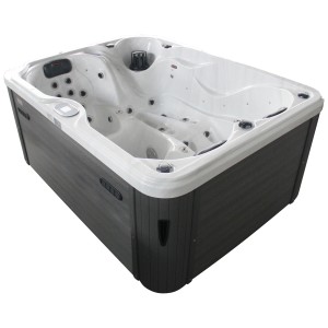 Spa extérieur Sonnenkönig Palau White, bain à remous fixe avec jets de massage et d'air.