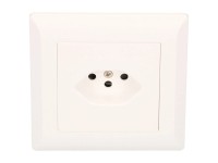 Hager Unterputz-Steckdose Kallysto 1 x T13 BS Weiss