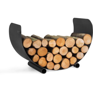 CookKing Turyn 70 range-bûches, acier, rempli de bois.