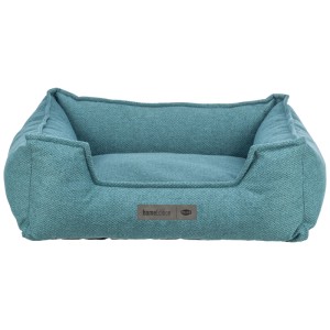 Panier pour chien rectangulaire Trixie Liano en pétrole, 80x65 cm, en polyester. Couchage confortable pour chiens moyens.