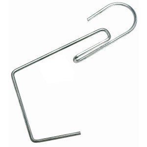 Support pour jardinière balcon OBI en fil d'acier, 2,6x18,5x21cm, pour fixation sécurisée.